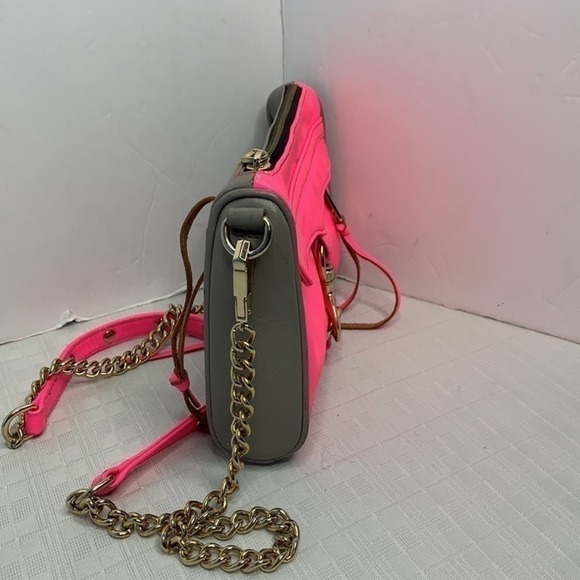 Rebecca Minkoff Mini MAC Bright Pink /Grey - Picture 4 of 9